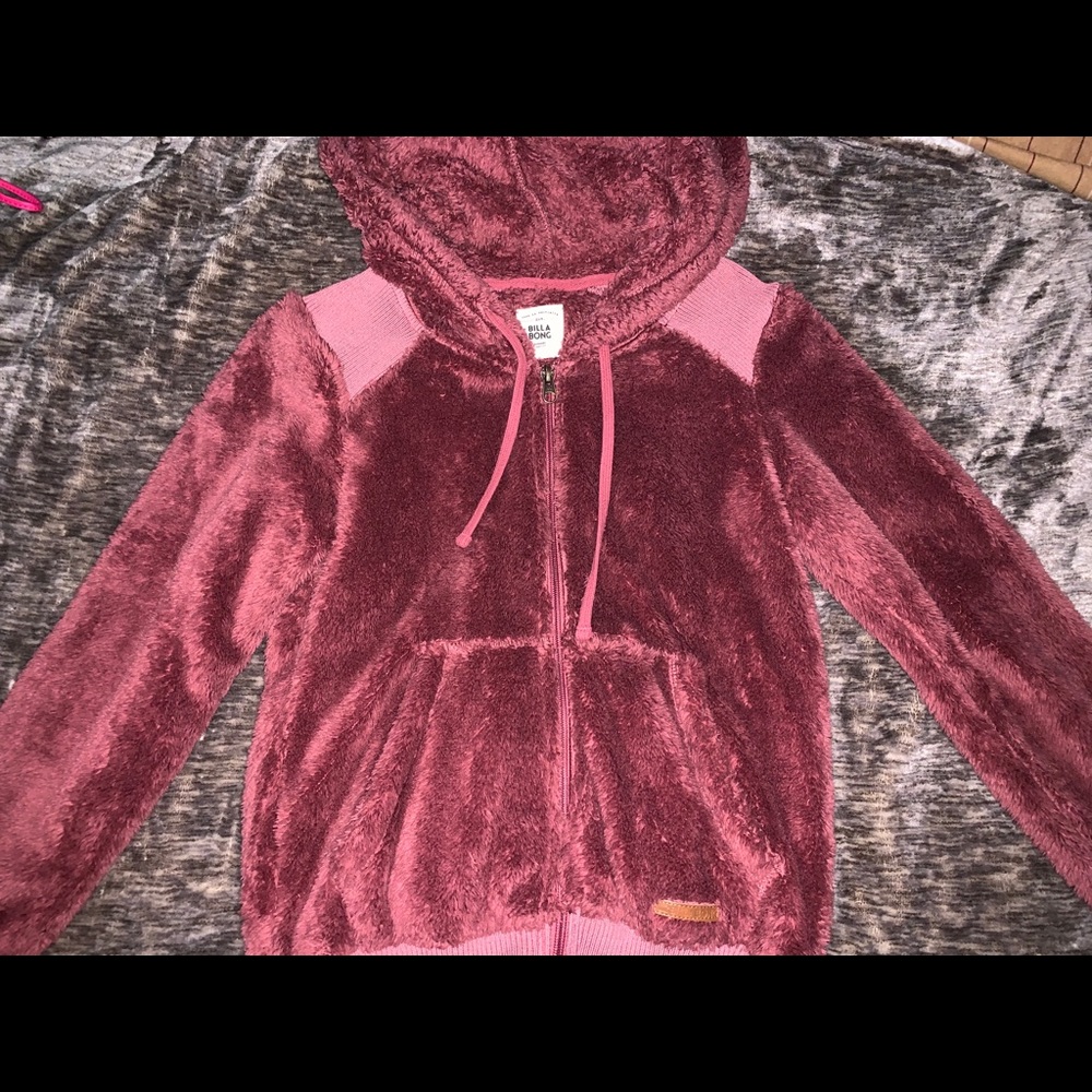 Pink Billabong Fluff Jacket
